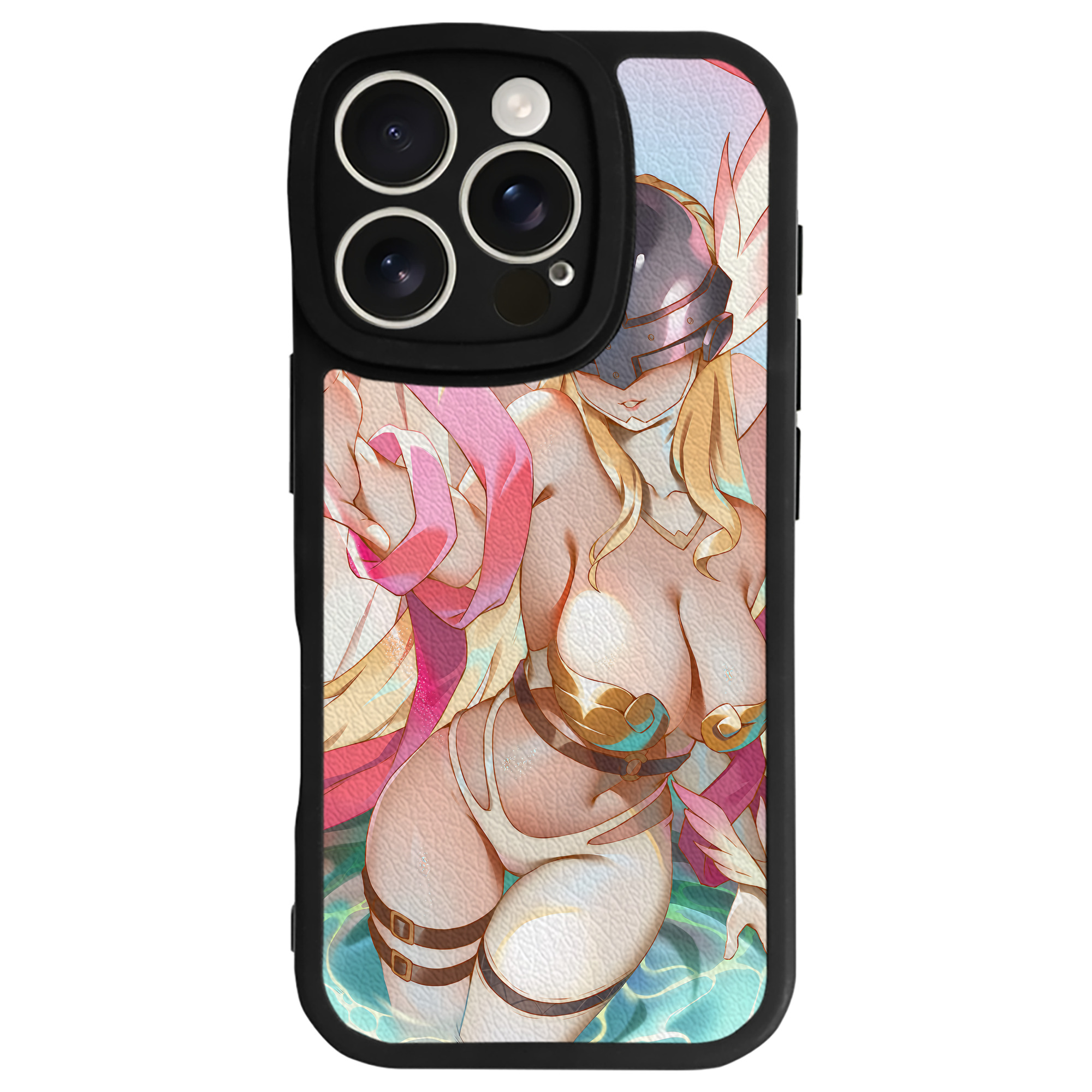（画像用） Digimon デジタルモンスター/デジモン 【iPhone 16シリーズ対応】シリコンスマホケース（レザー調） 材質：シリコン